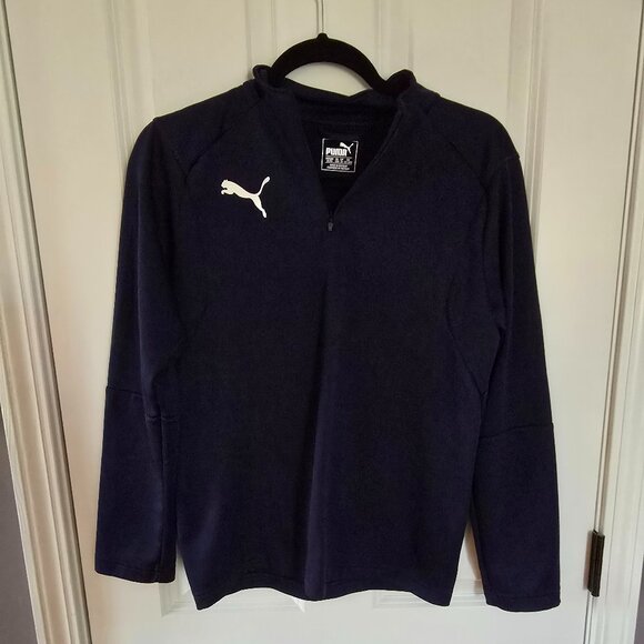 Puma Youth Navy Soccer warm up jacket XL 16-18 - Picture 1 of 3